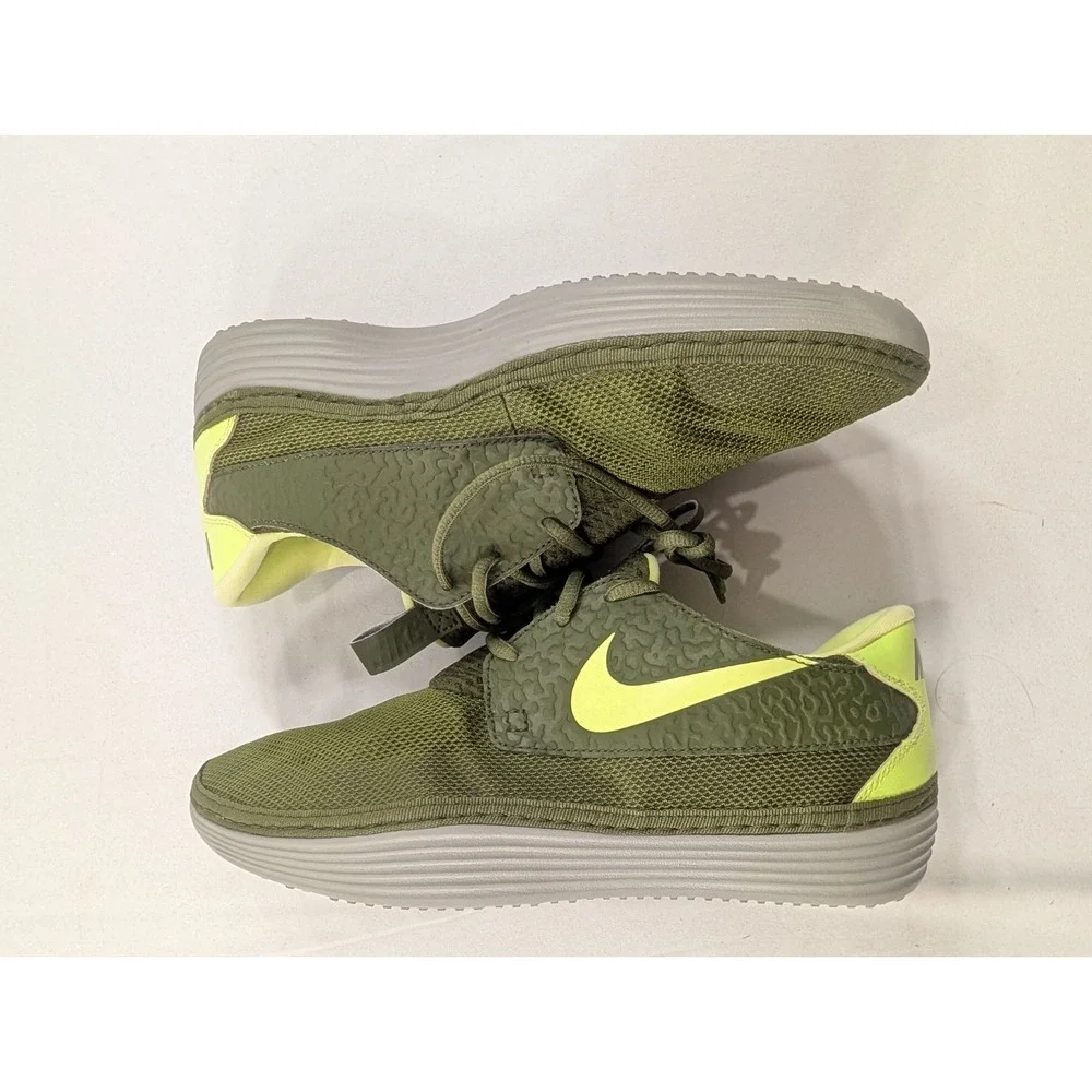 Mens Nike Solarsoft Moccasin Double Green Mesh Comfort Casual Sneakers Size 9